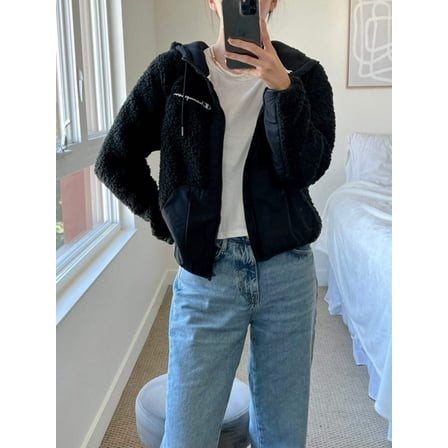 Champion Cozy High Pile Fleece Jacket Black J4661 586PYA 001