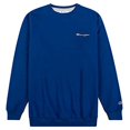 thumbnail image 1 of Champion Crewneck Fleece Sweatshirt for Men's Big and Tall with Script Logo (2XLT, ROYAL), 1 of 1