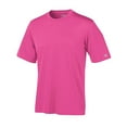 thumbnail image 1 of Champion Double Dry 4.1 oz. Interlock T-Shirt (CW22) Wow Pink, L, 1 of 5