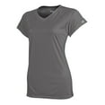 thumbnail image 1 of Champion Double Dry 4.1 oz. V-Neck T-Shirt (CW23) Stone Grey, 2XL, 1 of 5