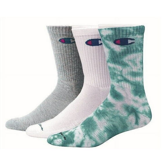 Champion Double Dry Cushioned Foot Bottom Socks Shoe Size 6-12 Multi