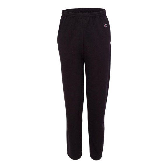 Champion - Eco Open Bottom Sweatpants With Pockets, Black 2X-Large