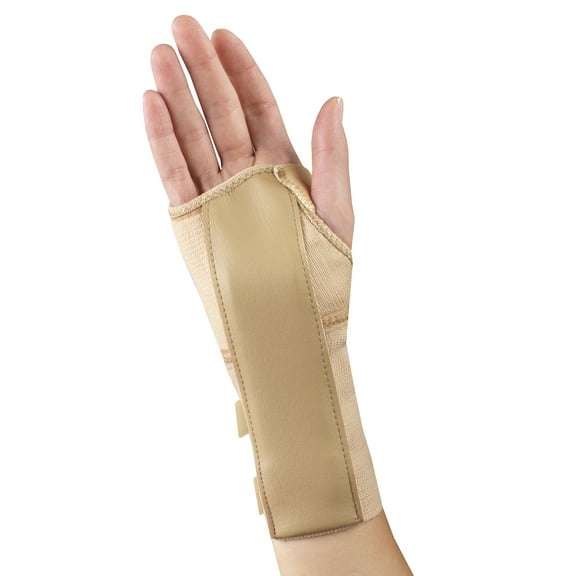 Champion Elastic Wrist Splint, Right Hand, Beige, X-Small