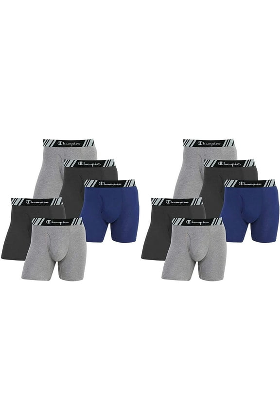 Elite Men's Boxer Briefs 10-Pack All Day Comfort Double Dry X-Temp Slightly Imperfect