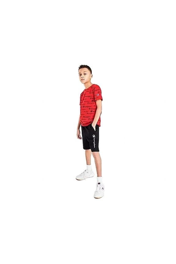 Essential French Terry Boys Active Shorts Size S, Color: Black