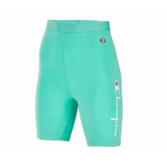 Champion Everyday Bike Womens Active Shorts Size Xs, Color: Teal/White