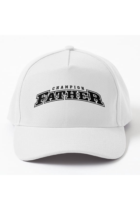 Champion Father Baseball Cap, Dad Family Achievement Appreciation Design, Classic Everyday Hat