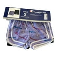 thumbnail image 1 of Champion Girl's Adjustable Waist 2-Pack 2.5" Inseam Active Shorts (Purple/Black, 4), 1 of 3