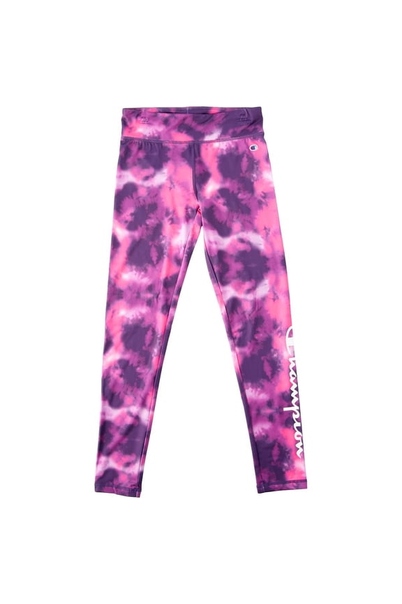 Girl's Allover Tie Dye Print Leggings / Pants (Inseam: 25")
