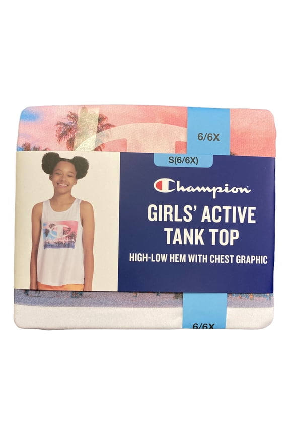 Girl's Sporty Short Cap Sleeve Everyday Graphic T-Shirt (Bright White, 14/16)