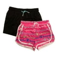 thumbnail image 1 of Champion Girls' 2 Pack Active Stretch Comfort Shorts (Knockout Pink/Black, 7/8), 1 of 1