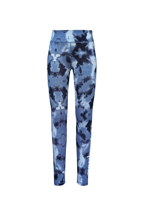 Girls BLACK All Over Print Tie-Dye Print Leggings L