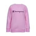 thumbnail image 1 of Champion Girls Classic Logo Fleece Crew Sweatshirt, Sizes 7-16, 1 of 1