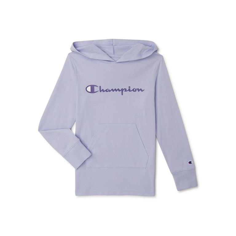 Champion Girls Hoodie Jersey Script T Shirt Sizes 7 16 Walmart