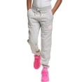 thumbnail image 1 of Champion Girls OXFORD GREY C-Logo Fleece Joggers Sweatpants, S, 1 of 3