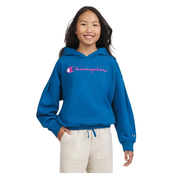 Champion Girls Pullover Fleece Hoodie - Teal - Size X-Large