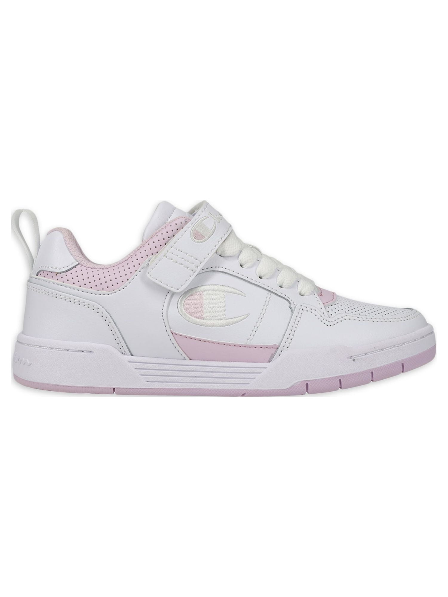 Champion Girls' Shoes Low-Top Medium White, Pink 3.5