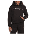 thumbnail image 1 of Champion Girls XS Black Logo Fleece Hoodie, 1 of 2