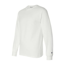 Champion Double Dry 4.1 oz. Long Sleeve Interlock T Shirt CW26 Black S Walmart