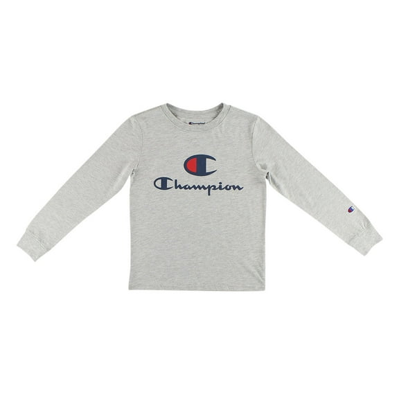 Champion Heritage Classic Ls Boys Active Shirts & Tees Size L, Color: Grey/Navy