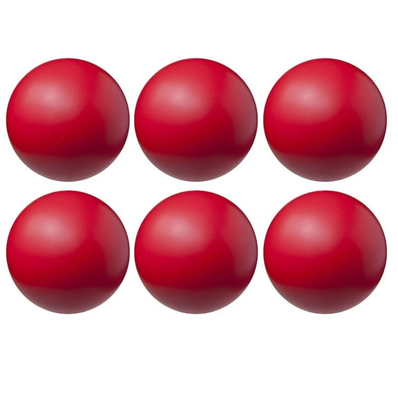 Champion High Density Coated 4" Foam Ball Red Pack of 6 CHSHD4-6