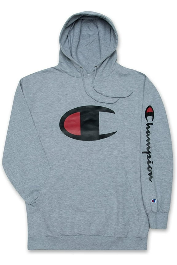 Hoodie Men Big and Tall Hoodies for Men Pullover Sweatshirt 2X Heather Grey