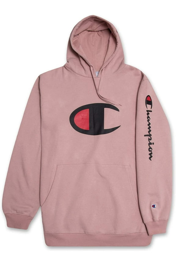 Hoodie for Men Big And Tall Mens Oversized Pullover Fleece Sweatshirt Blush