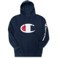 thumbnail image 1 of Champion Hoodie for Men Big And Tall Mens Oversized Pullover Fleece Sweatshirt Navy, 1 of 6
