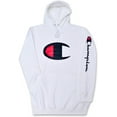 thumbnail image 1 of Champion Hoodie for Men Big And Tall Mens Oversized Pullover Fleece Sweatshirt White, 1 of 7