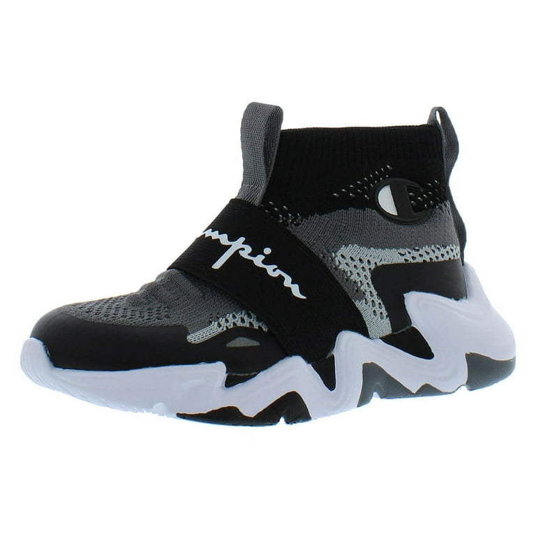 Champion Hyper Future Hi Knit Infant Toddler Shoes Size 5 Color Black Grey Knit