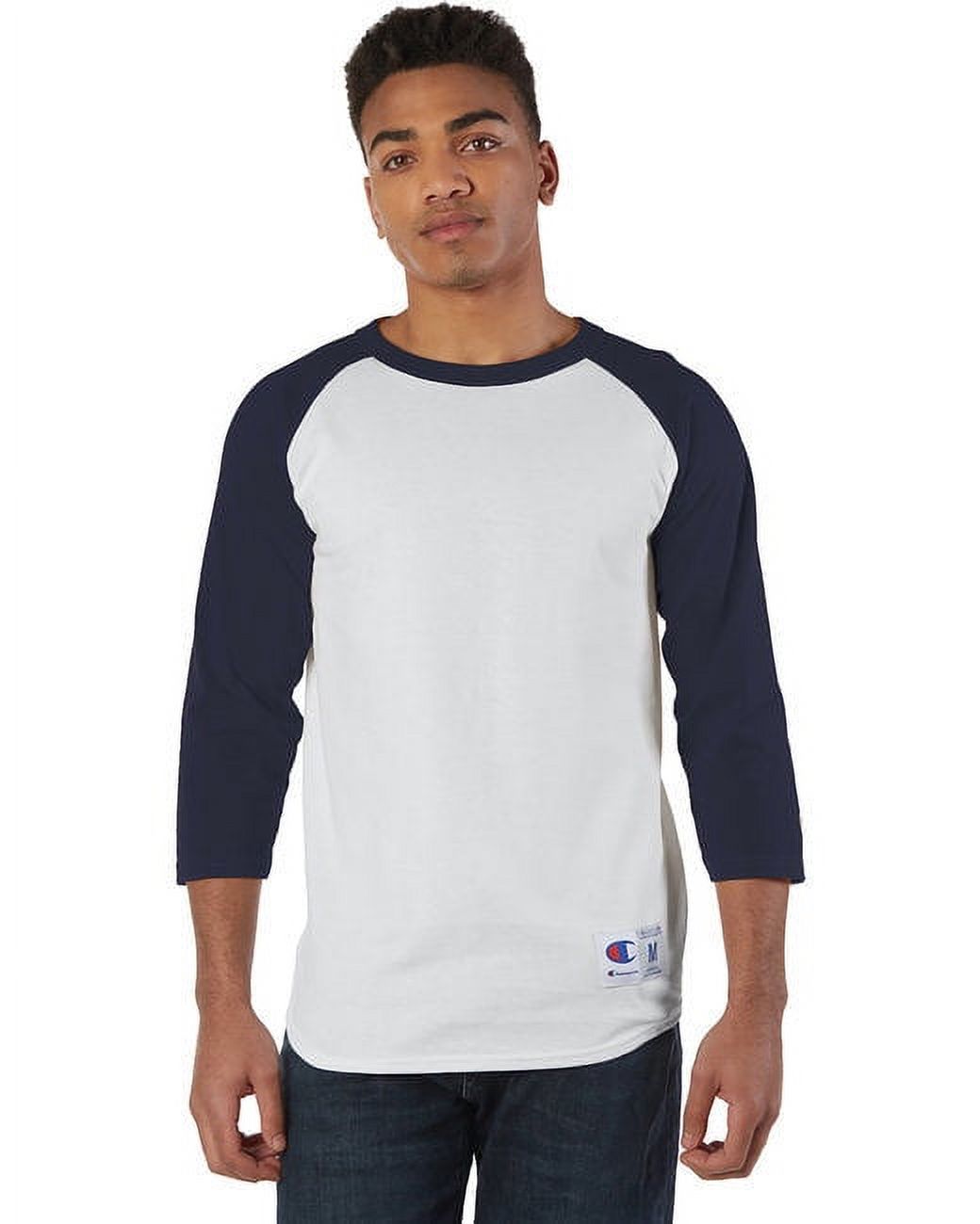 Champion Iconic Raglan Tee - Sustainable Style Upgrade - Walmart.com