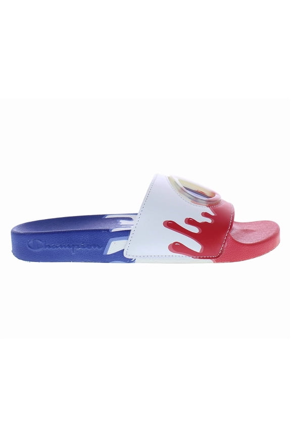 Ipo Drip Slide GS Girls Shoes Size 6, Color: Surf The Web/White/Scarlet