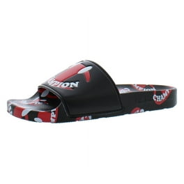 Black and red champion slides clearance