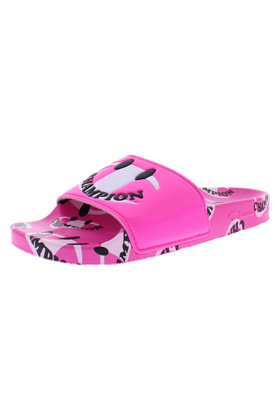 Ipo Smile Slide Gs Girls Shoes Size 7, Color: Pink/White