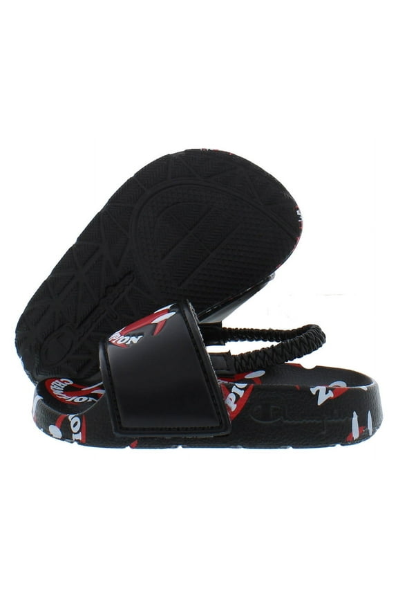 Ipo Smile Slide Infant/Toddler Shoes Size 10, Color: Black/Red