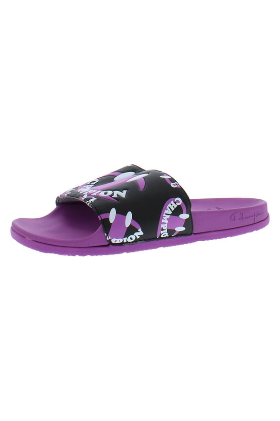 Ipo Squish Smile Slide Womens Shoes Size 6, Color: Our Favorite Fuchsia/Black