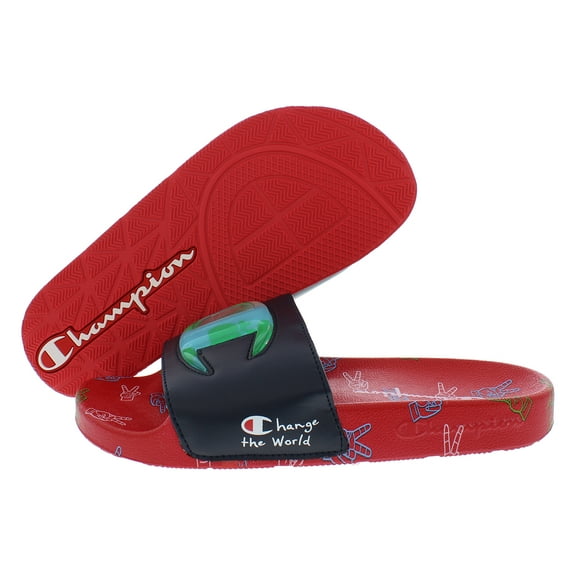 Champion Ipo Together GS Boys Shoes Size 7, Color: Navy/Scarlet