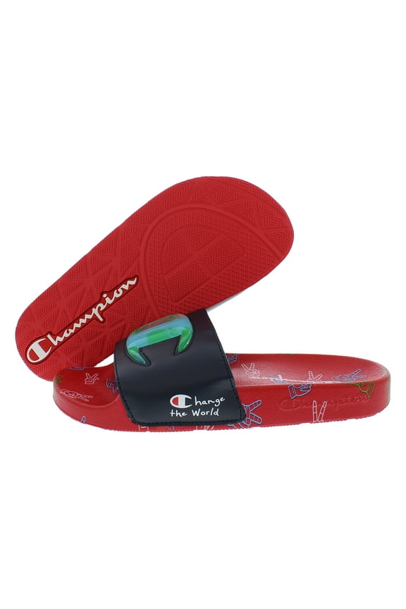 Ipo Together GS Boys Shoes Size 7, Color: Navy/Scarlet