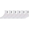 thumbnail image 1 of Champion Kids' Big 6-Pack Socks in Quarter or Low Cut, White, 9-11, 1 of 3
