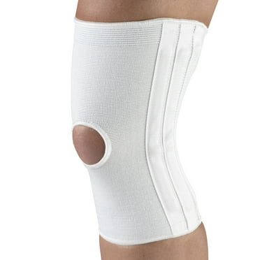 Champion Knee Brace with Flexible Stays, White, Medium