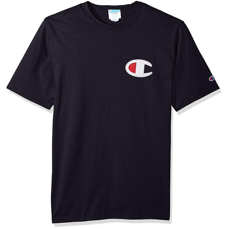 Champion LIFE Men s Heritage Tee Navy. c Patch Applique S
