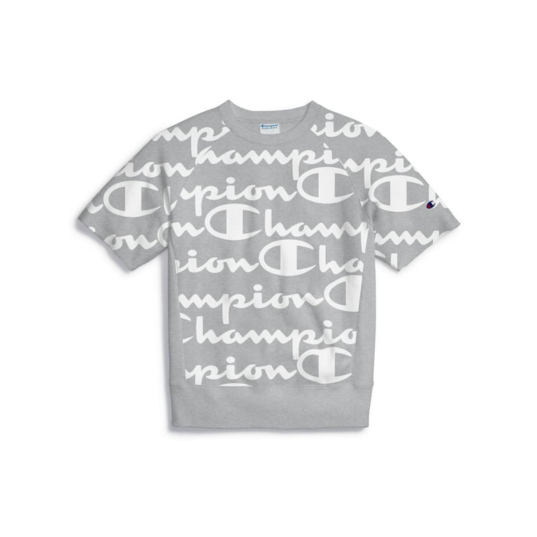 Champion LIFE Men's Reverse Weave Print Short Sleeve Crewneck