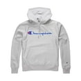 thumbnail image 1 of Champion LIFE Men's Reverse Weave Pullover Hoodie Oxford Gray - Chainstich Script, X-Large, 1 of 2