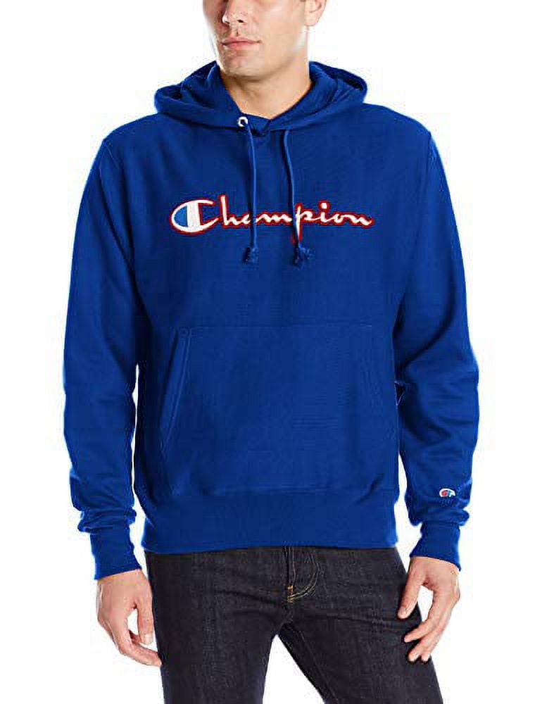 Champion LIFE Men's Reverse Weave Pullover Hoodie, surf The Web/Satin ...