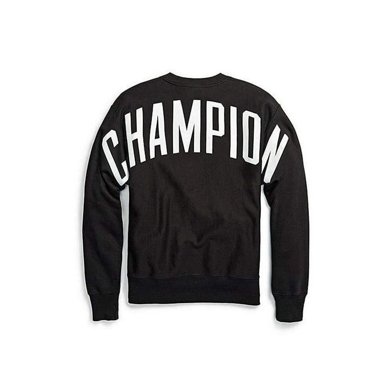 Champion Men's Reverse Weave Crew Sweatshirt: Black