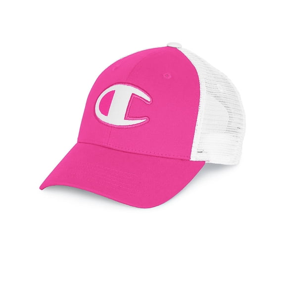 Champion LIFE Men's Twill Mesh Dad Snapback Hat, Amaranth/White, OS