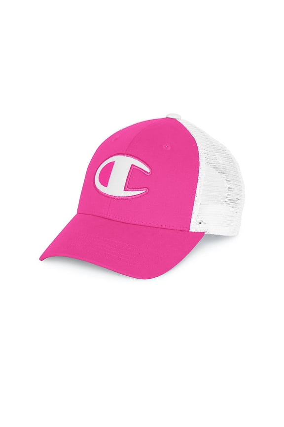 LIFE Men's Twill Mesh Dad Snapback Hat, Amaranth/White, OS