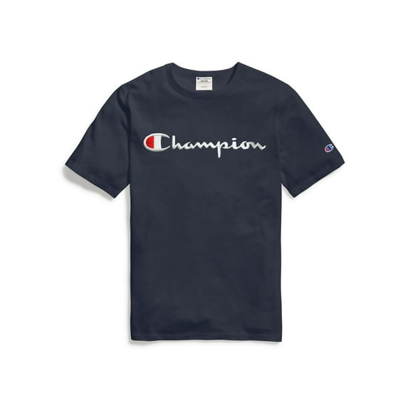 Champion LIFE Mens Script Logo Heritage T-Shirt NVY-L