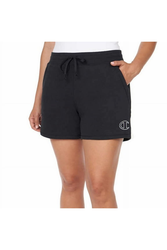 Ladies' French Terry Short Blk/Sm