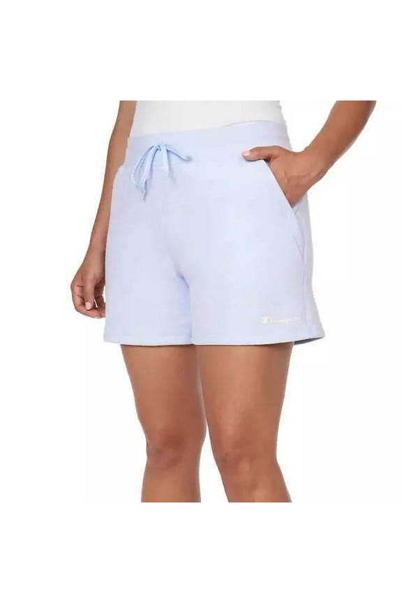 Ladies' French Terry Sueded Short (Ciel Blue, L)